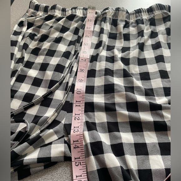 Cynthia Rowley Black & White Checkered 2pc Pj Set Size XL - Picture 13 of 14